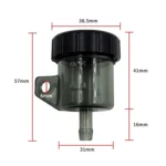 2 PCS Motorcycle Modification Accessories Off-Road Vehicle Large Displacement Straight Pump Transparent Oil Cup Brake Pump Modified Oil Pot - Image 4