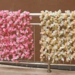Simulation Sakura Rattan Plastic Decorative Flower Vine, Colour: 135 Flowers Deep Pink - Image 6