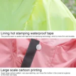 Dinosaur Continuous Children Raincoat Boy Girl Baby Reflective Ventilator Raincoat - Image 5