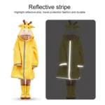 Dinosaur Continuous Children Raincoat Boy Girl Baby Reflective Ventilator Raincoat - Image 6