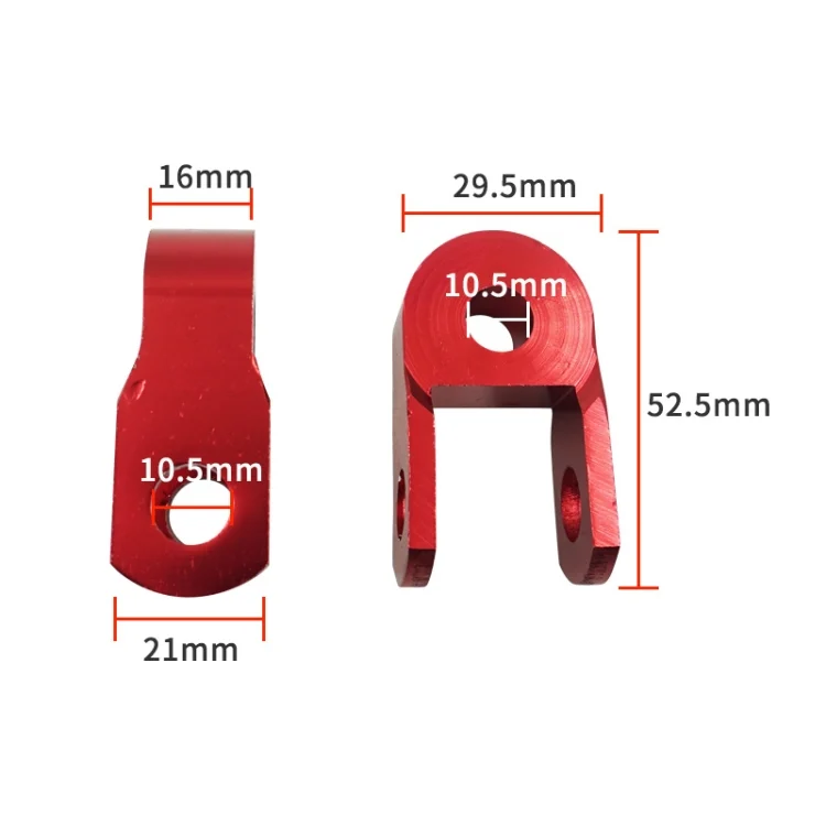 TBD0571908201_B2.webp 1pair Motorcycle Electric Vehicle Modification Accessories Small CNC Aluminum Alloy Shock Absorption Increaser - Image 3