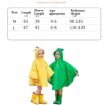 Children Raincoat Boys And Girls Split Cloak Three-Dimensional Cartoon Breathable Raincoat - Image 3