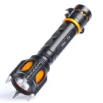 Outdoor LED T6 Strong Light Rechargeable Flashlight Car Safety Hammer Multi-Function Aelf-Defense Flashlight