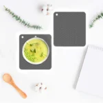 Geometry Kitchen Silicone Pot Holder Heat Insulation Pad Round(Black) - Image 5