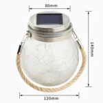 20 LED Solar Energy Glass Bottle Pendent Lamp IP44 Waterproof Outdoor Garden Decoration Light - Image 2