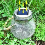 20 LED Solar Energy Glass Bottle Pendent Lamp IP44 Waterproof Outdoor Garden Decoration Light - Image 5