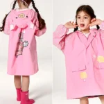 Siamese Children Raincoat Hooded Raincoat - Image 2
