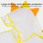 Carton Children Raincoat With Schoolbag Seat Poncho - Image 3