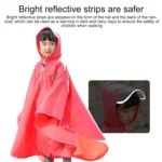 Cycling Children Raincoat Students Thickened Waterproof Cape Poncho - Image 3