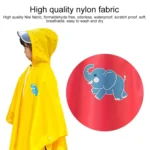 Cycling Children Raincoat Students Thickened Waterproof Cape Poncho - Image 4