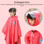 Cycling Children Raincoat Students Thickened Waterproof Cape Poncho - Image 6