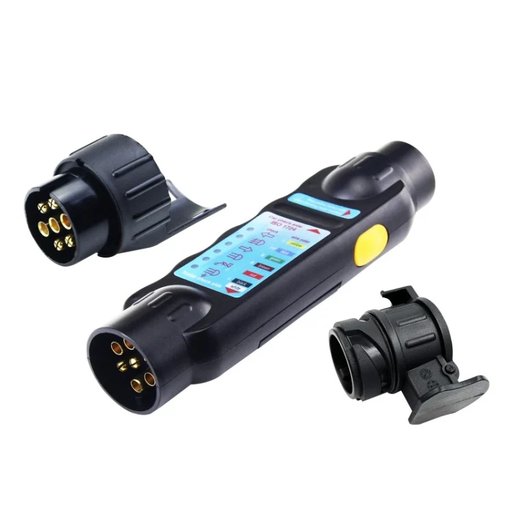 TBD05719214_1.webp TS170E-Z 12V Car Resistance Trailer Plug Socket Trailer Tester Connector Recorder With 2 Conversion Heads EU Plug - Image 2