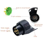 TS170E-Z 12V Car Resistance Trailer Plug Socket Trailer Tester Connector Recorder With 2 Conversion Heads EU Plug - Image 6