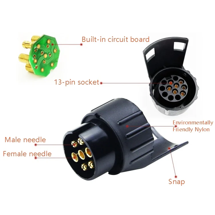 TBD05719214_5.webp TS170E-Z 12V Car Resistance Trailer Plug Socket Trailer Tester Connector Recorder With 2 Conversion Heads EU Plug - Image 6