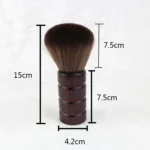 Hair Cut Broken Hair Duster Brush Solid Wood Soft Bristles Cleaning Brush Hairdressing Suppliess - Image 3