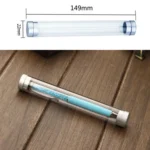 5pcs Transparent Cylindrical Pen Box Plastic Crystal Pen Box - Image 3