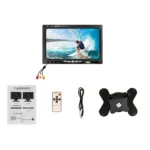 YB-700A-1 7 Inch 12/24V HD Car Monitor Display HDMI VGA AV Interface Home Computer Video Player Resolution: - Image 8