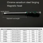 7 PCS / Set Knocking Screwdriver Oil-Resistant Through-Core Screwdriver Home Auto Repair Screwdriver, Color Random Deilvery - Image 7