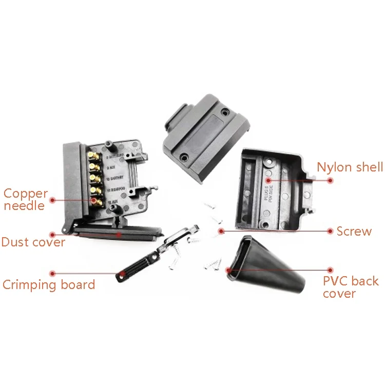 TBD05719340_2.webp VP1120A 12P RV Trailer Plug Socket Waterproof Connector AU Plug - Image 3