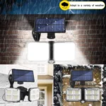 Solar Human Body Induction Light Outdoor Waterproof LED Wall Light - Image 4