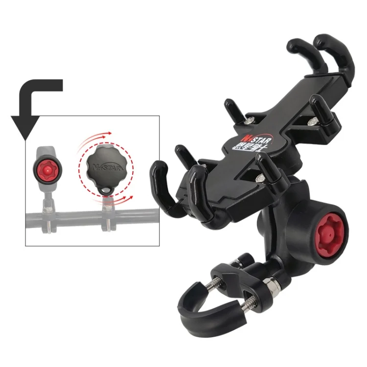 TBD0571937601A_1.webp N-STAR NJN002 Motorcycle Metal Aluminum Alloy Universal Anti-Theft Mobile Phone Bracket - Image 7