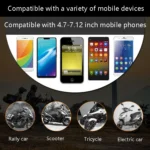 N-STAR NJN002 Motorcycle Metal Aluminum Alloy Universal Anti-Theft Mobile Phone Bracket - Image 5