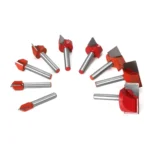 9 In1 6 Handle Bottom Cleaning Knife Woodworking Slotting Milling Cutter CNC Engraving Machine Tool - Image 5
