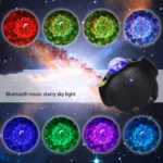 SC515-03 Remote Control Bluetooth Music Starlight Water Pattern Projection Bedroom Night Light USB Sound Control Full Star Laser Stage Lamp - Image 5