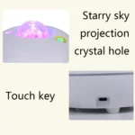 SC526 LED Starry Remote Control  Water Pattern Projection Lamp Graffiti Smart Starry Sky Light Wireless Night Light - Image 4