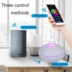 SC526 LED Starry Remote Control  Water Pattern Projection Lamp Graffiti Smart Starry Sky Light Wireless Night Light - Image 6