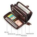 WEIXIER W88  Handbags Men Pu Hand Tested Handbags Multi-Function Wallet - Image 3