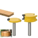 2 PCS/Set 8-Handle Arc T-Type Tenon Cutter Woodworking Trimming Engraving Machine Milling Cutter - Image 5