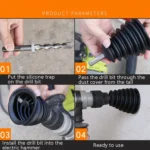 2 PCS Electric Hammer Dust Cover Dust Collection Bowl Impact Drill Accessories - Image 6