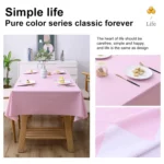 Solid Color PVC Waterproof Oil-Proof And Scald-Proof Disposable Tablecloth - Image 6