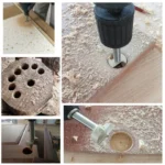 Woodworking Drill Bit Hole Opener Round Lengthened Wooden Door Drill - Image 5