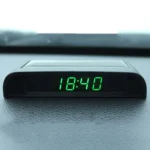 Solar Night Light Car Clock Automotive Electronic Clock Temperature