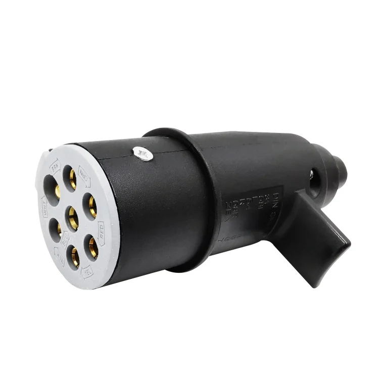 TBD05719729.webp VP270ES 24V 7P Socket Trailer Signal Transmission Connector EU Plug - Image 1