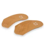 Cow Leather Arch Half Insole Flat Arch Support O-Leg Corrective Insole,Size: 35/36 - Image 2
