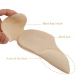 3 in 1 PU Heel Pad Thickened Heel Stick Arch Pad Half Size Pad for Women High Heels - Image 6