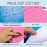 Erasable PVC Round Self-Adhesive Message Board Children Drawing Teaching Blackboard Sticker Color Random Delivery - Image 5