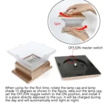 28LM Outdoor Solar Column Light Garden Villa Wood Pile Light Garden Landscape Fence Lamp - Image 4