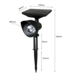 Outdoor Solar Rotating Colorful Project Lamp Grass Garden Solar Light - Image 2