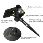 Outdoor Solar Rotating Colorful Project Lamp Grass Garden Solar Light - Image 3