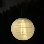26LM Outdoor Solar White Lantern Hanging Lamp Wedding Festival Celebration Lantern Courtyard Decorative Light - Image 6