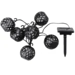 Solar Flame Ball Light String Outdoor Solar Courtyard IP44 Waterproof Light - Image 2