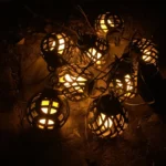 Solar Flame Ball Light String Outdoor Solar Courtyard IP44 Waterproof Light - Image 5