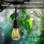 10 In 1 Outdoor Solar Bulb String Lamp Waterproof Solar Garden Light - Image 6
