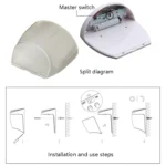 8 LED Light Control Solar Garden Wall Light Outdoor Fence Light Lawn Light Street Lamp - Image 6