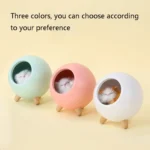 Pet Housing Bluetooth Nightlight Rechargeable Little Cat Desktop Night Light - Image 2