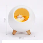 Pet Housing Bluetooth Nightlight Rechargeable Little Cat Desktop Night Light - Image 3